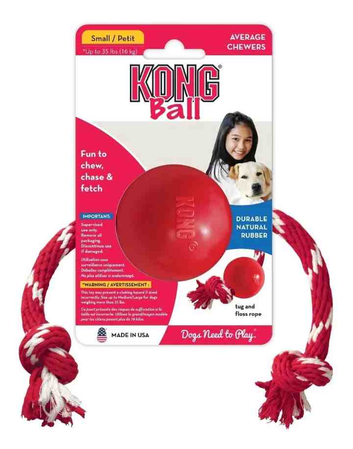KONG BALL CON SOGA SMALL HASTA 16 KG 